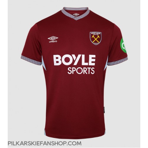 Koszulka piłkarska West Ham United Max Kilman #3 Strój Domowy 2025-26 tanio Krótki Rękaw Koszulka piłkarska West Ham United Max Kilman #3 Strój Domowy 2025-26 tanio Krótki Rękaw